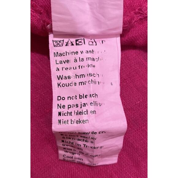 Piazza Del Tempio Dress Womens Hot Pink Linen Sleeveless Size XL - Picture 7 of 8